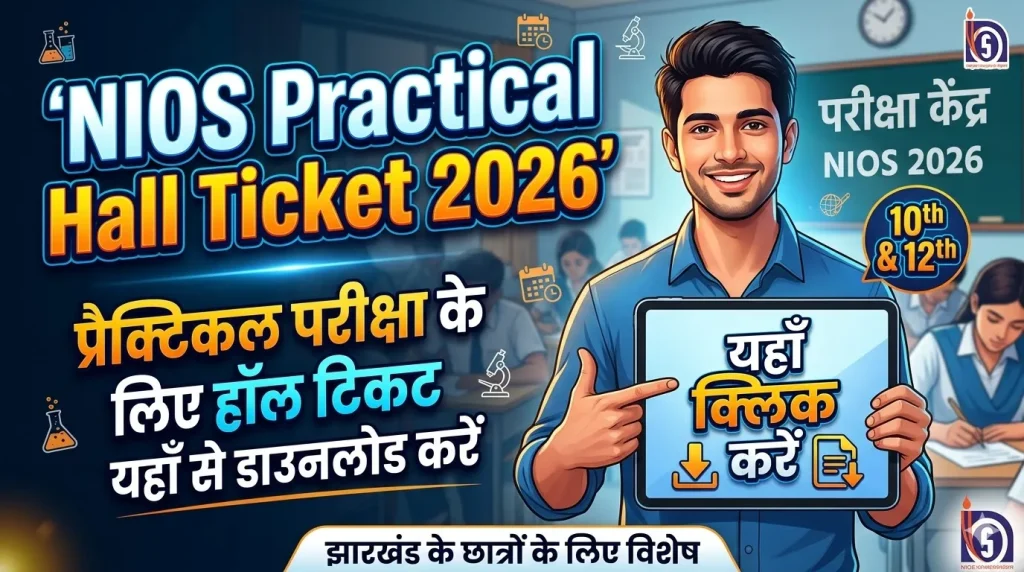 Nios Practical hall Ticket 2026