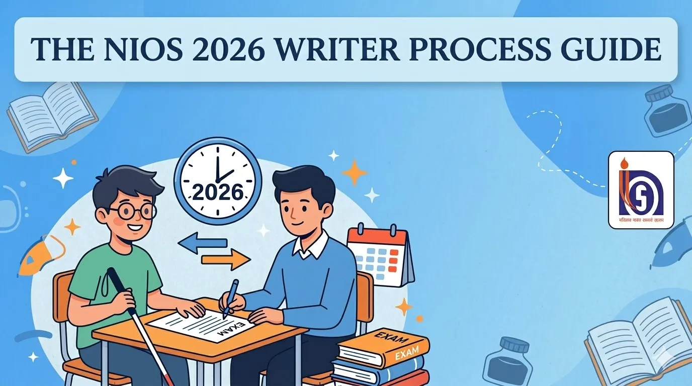 Nios me Blind Students ke liye Writer process 2026