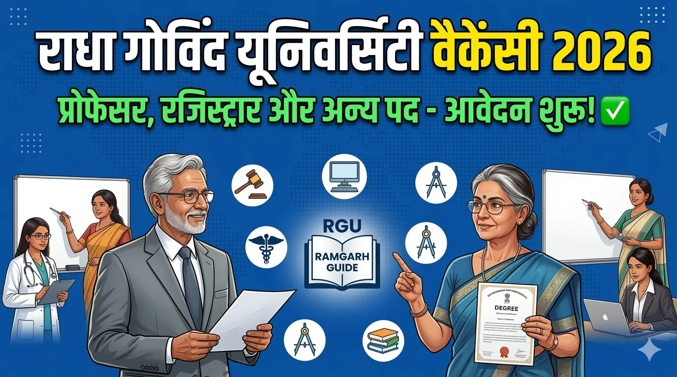 Radha Govind University Vacancy 2026